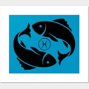 Pisces Double Fish Posters and Art